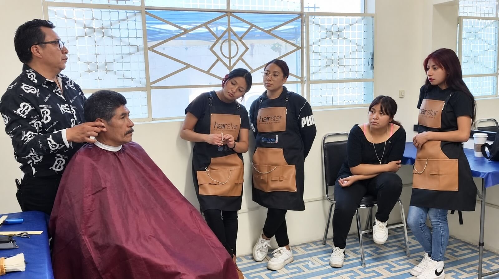 Capacitación de barbería en Centro Evaluador MARD