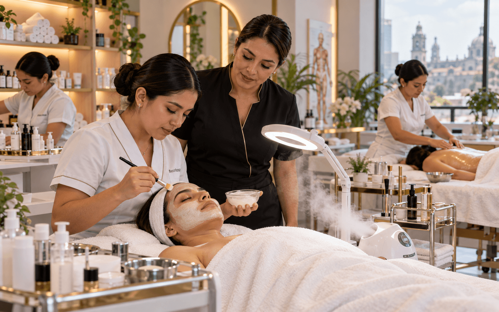 Prestación de servicios cosmetológicos faciales y corporales